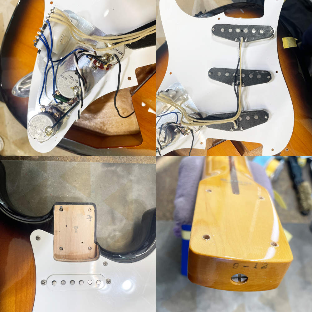 【中古】 エレキギター Fender Japan ST57-66US T (Tabacco Sunburst) 2006年製 フェンダージャパン ストラトキャスター 内部