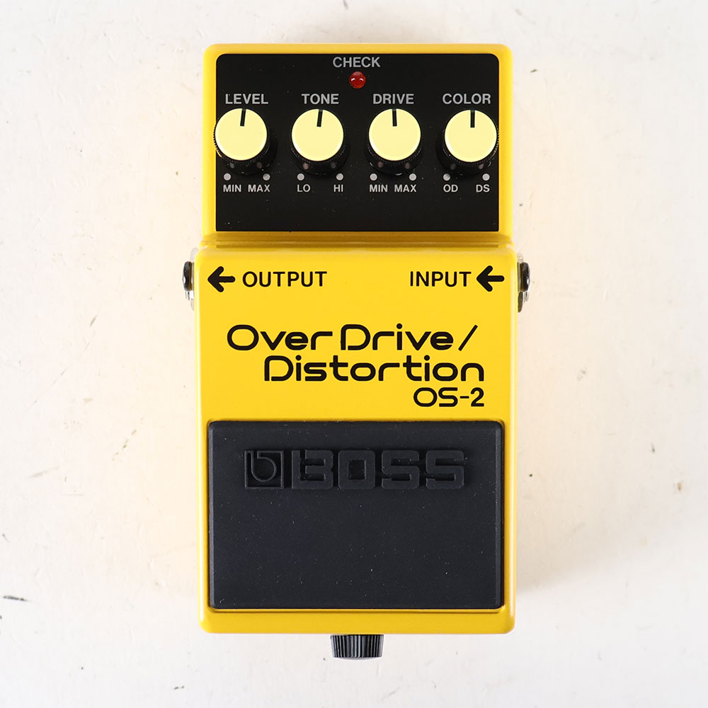 【中古】オーバードライブ ディストーション エフェクター BOSS OS-2 OverDrive Distortion ギターエフェクター 正面