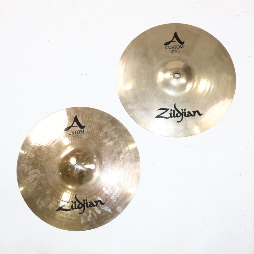 【中古】 ハイハットシンバル ジルジャン ZILDJIAN A CUSTOM HIHAT 14インチ ハイハットシンバル ペア