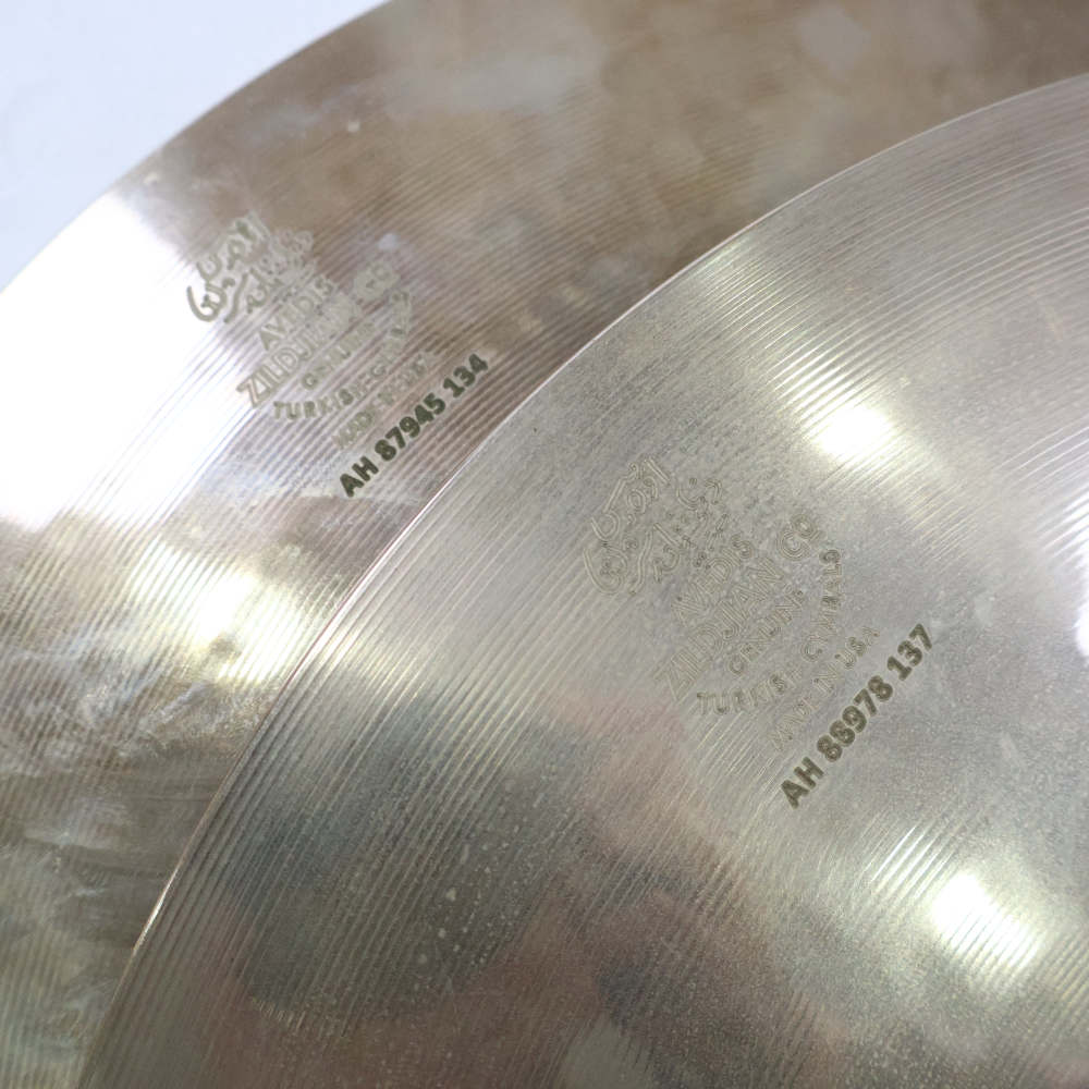 【中古】 ハイハットシンバル ジルジャン ZILDJIAN A CUSTOM HIHAT 14インチ ハイハットシンバル ペア シリアル番号画像