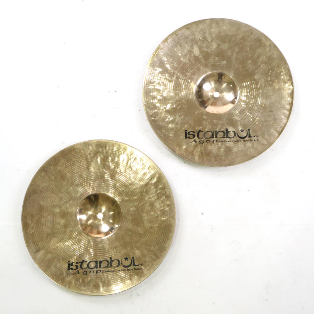 【中古】 ボトムハイハットシンバル 2枚セット イスタンブール istanbul AGOP Alchemy Rock Custom HihatBottom 13インチ 裏面画像
