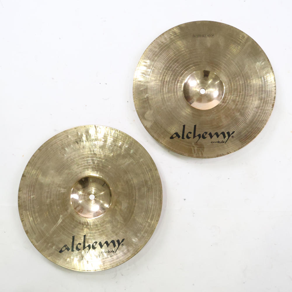 【中古】 ハイハットシンバル イスタンブール istanbul AGOP Alchemy SWEET HI HAT 13インチ ペア 裏面画像