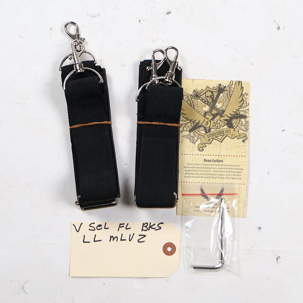 【中古】 エレキギター DEAN V Select Fluence Black Satin Fishman Fluence Modernピックアップ搭載 ディーン 付属品