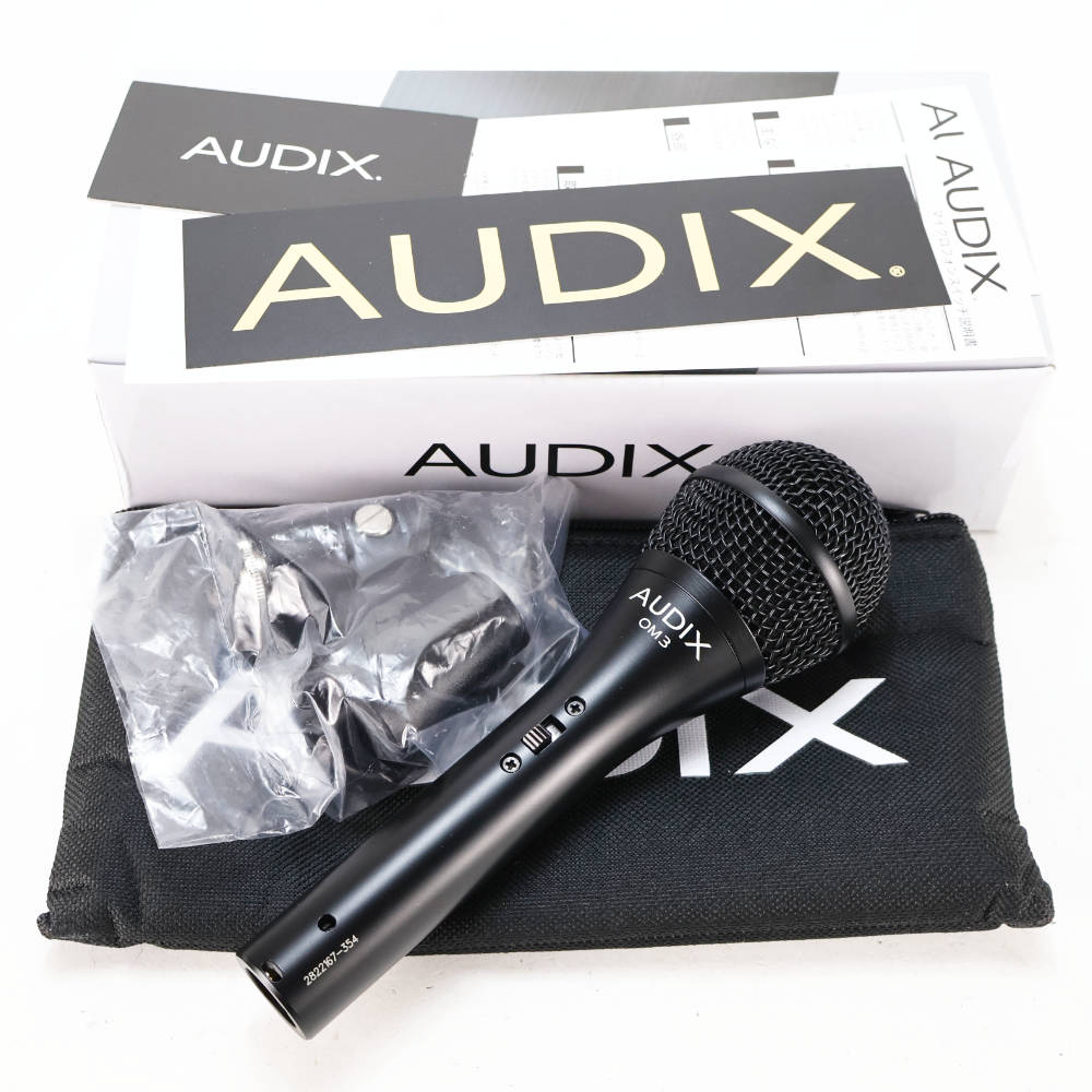 【中古】 AUDIX OM3S ボーカル用ダイナミックマイク On/Offスイッチ搭載 オーディックス