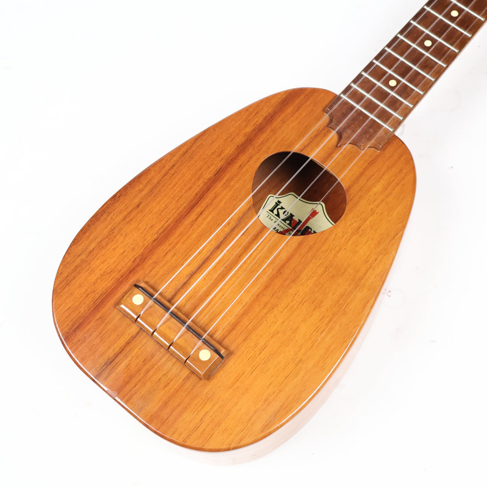 【中古】  ウクレレ ソプラノウクレレ Koaloha PineApple Ukulele Mahogany Neck KSM-01 2004年製 ギアペグへ交換あり コアロハ パイナップル型 マホガニーネック MADE IN HAWAII ハワイ製 ボディトップ