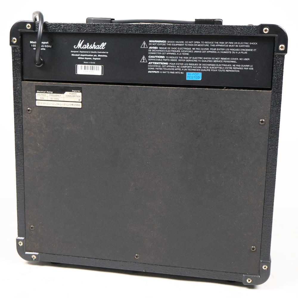【中古】ギターアンプ マーシャル MARSHALL MG15CD 小型ギターアンプ コンボ 本体画像 裏