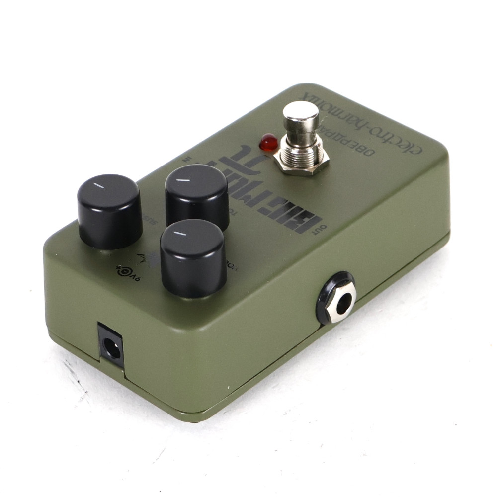 【中古】 ファズ ディストーション ELECTRO-HARMONIX Green Russian Big Muff ビッグマフ ギターエフェクター リア斜めアングル画像