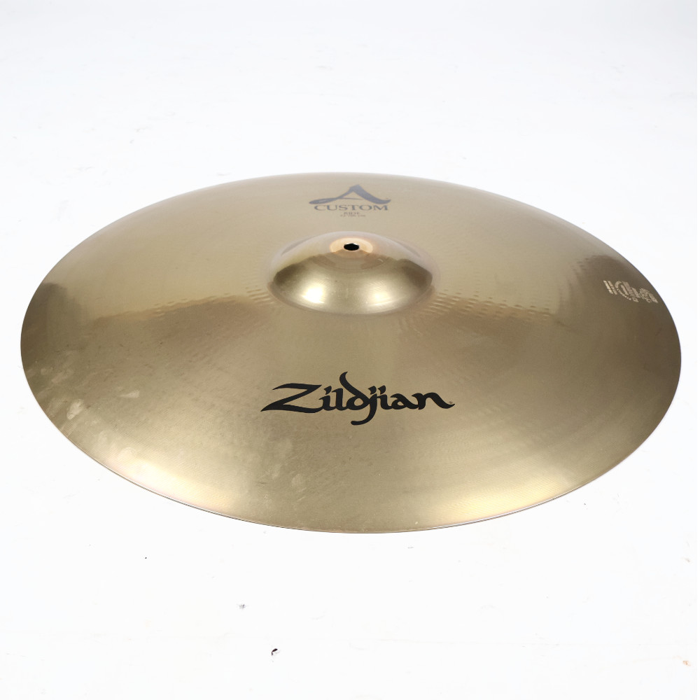 【中古】ライドシンバル ジルジャン ZILDJIAN A CUSTOM RIDE 22インチ ライドシンバル 本体画像 斜め