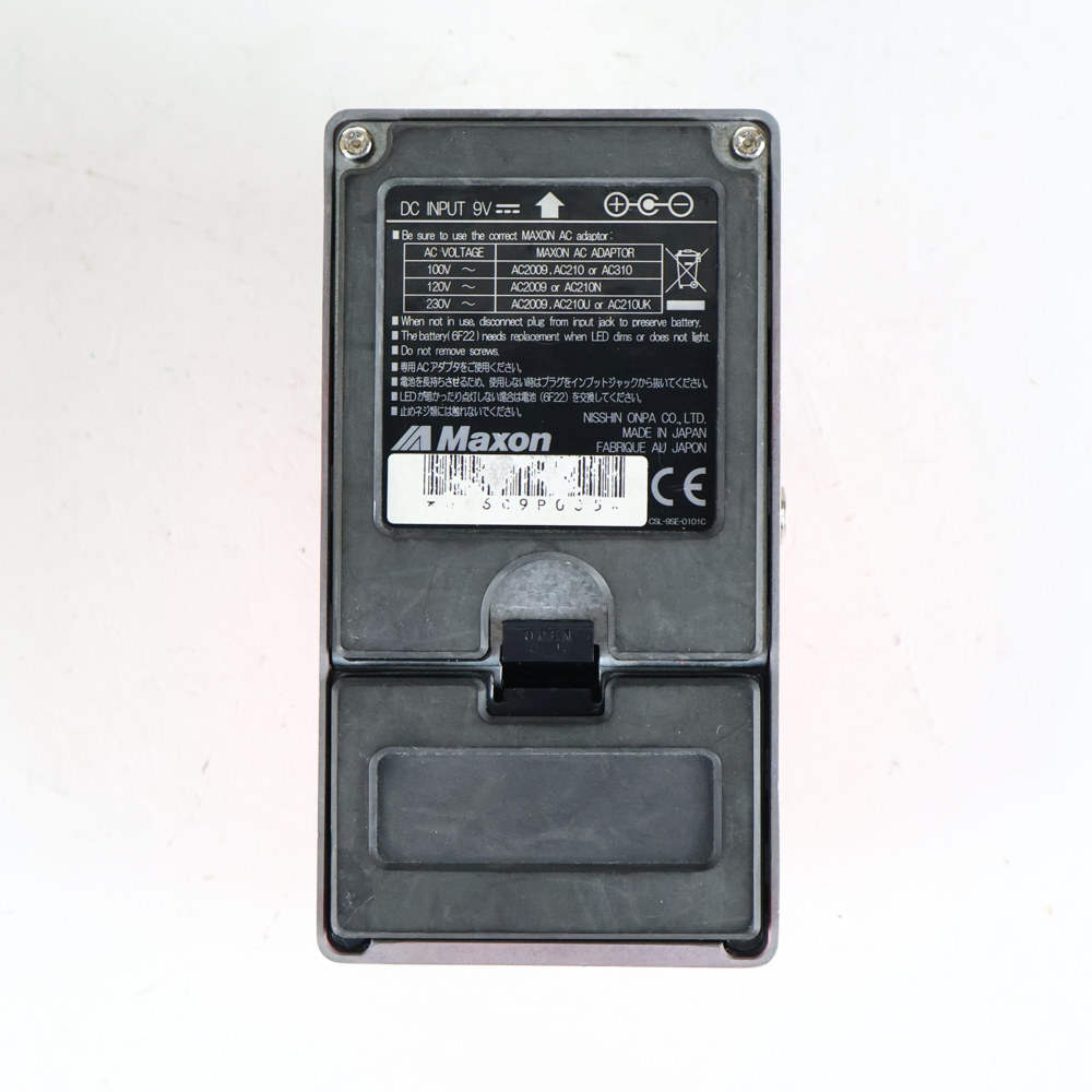 【中古】 MAXON CP9Pro+ コンプレッサー リミッター ギターエフェクター 裏面