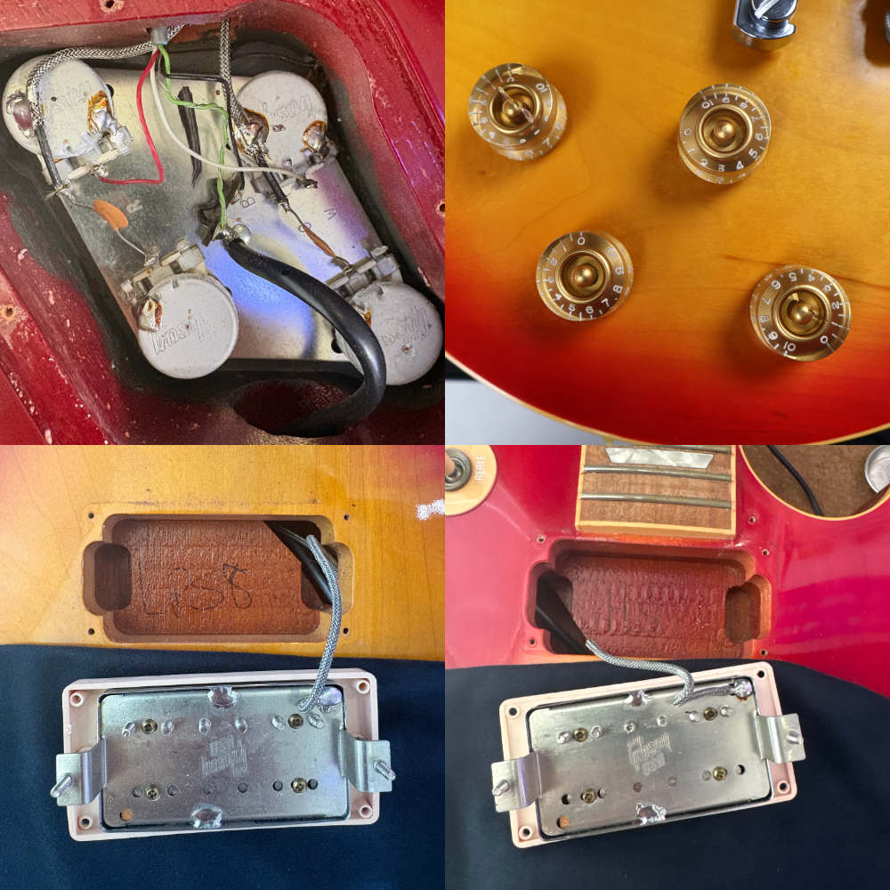 【中古】 エレキギター Gibson Les Paul Standard 98 Heritage Cherry Sunburst 1998年製 ギブソン レスポールスタンダード 内部