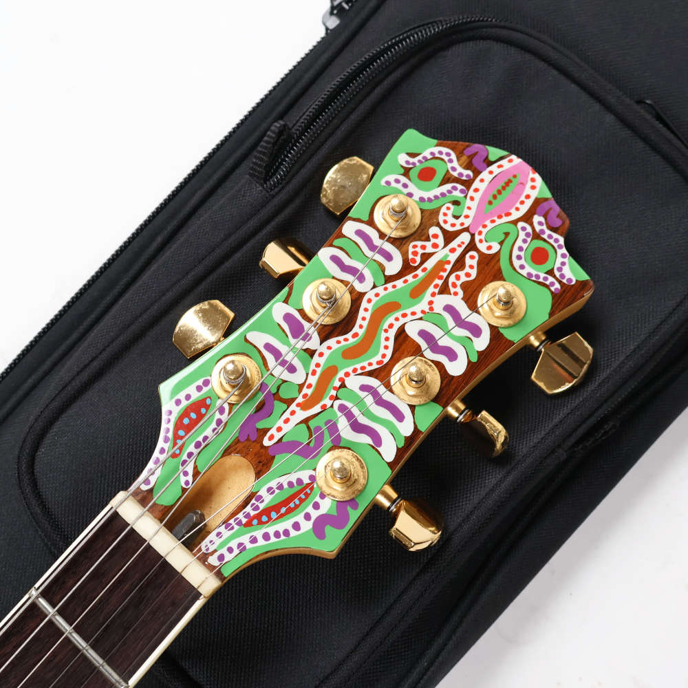 【中古】 エレキギター FERNANDES Burny MG-145X hideモデル サイケデリックペイント フェルナンデス バーニー ヘッド画像