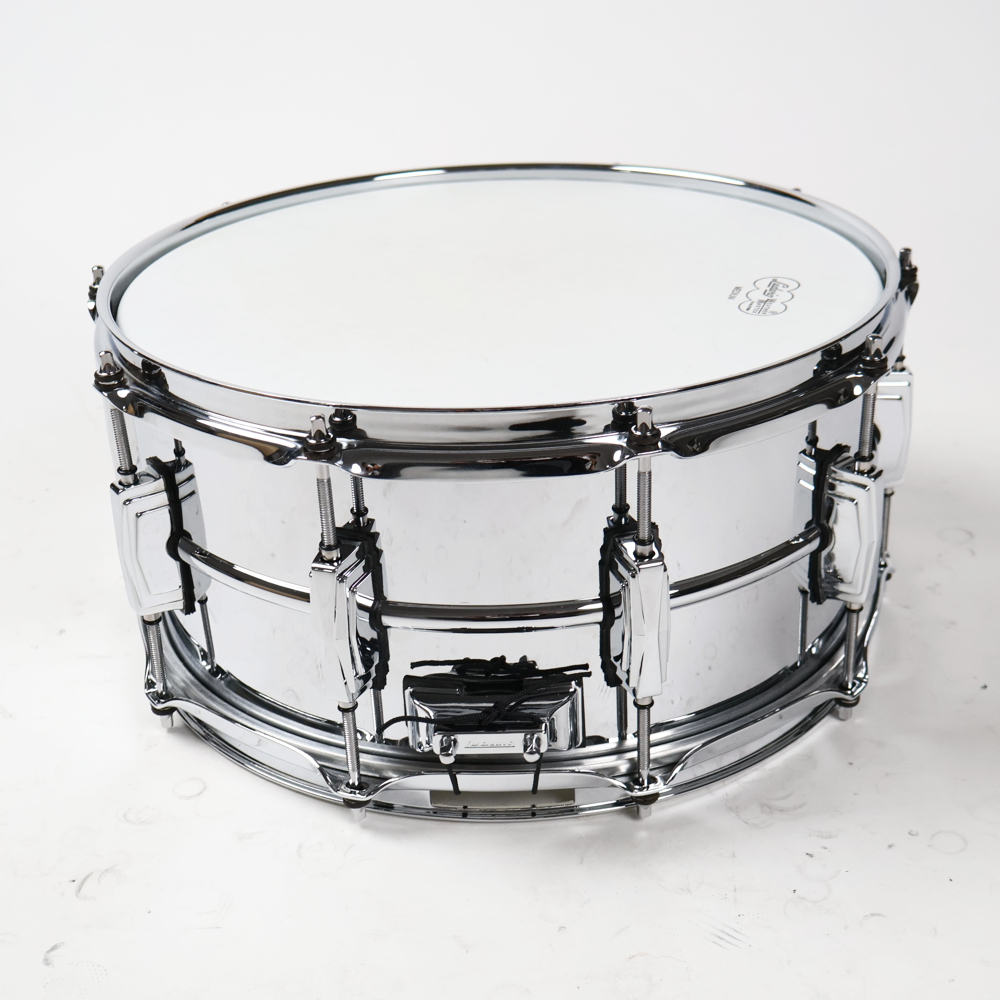 【中古】 スネアドラム ラディック Ludwig LM402 Supraphonic 14×6.5 スープラフォニック 側面