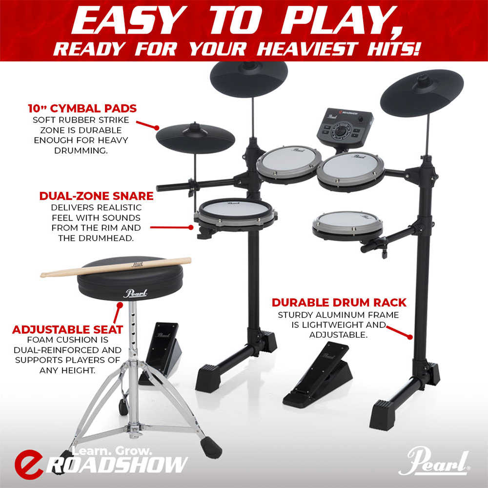 Pearl パール eROADSHOW ERS1000 オールインワン電子ドラムセット 付属内容画像2