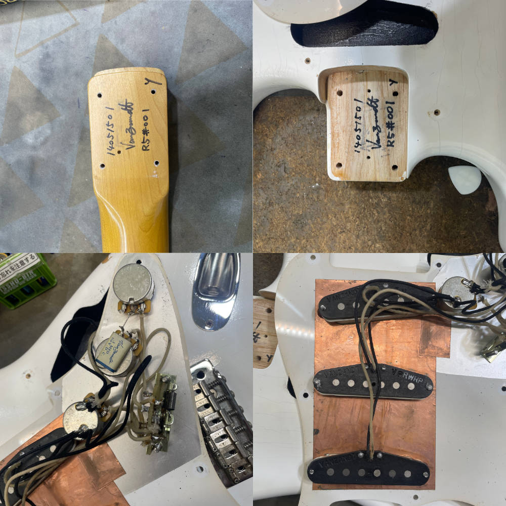【中古】 エレキギター Van Zandt STV Rosewood FingerBoard White センターPU同タイプに交換済み ヴァンザント 詳細画像