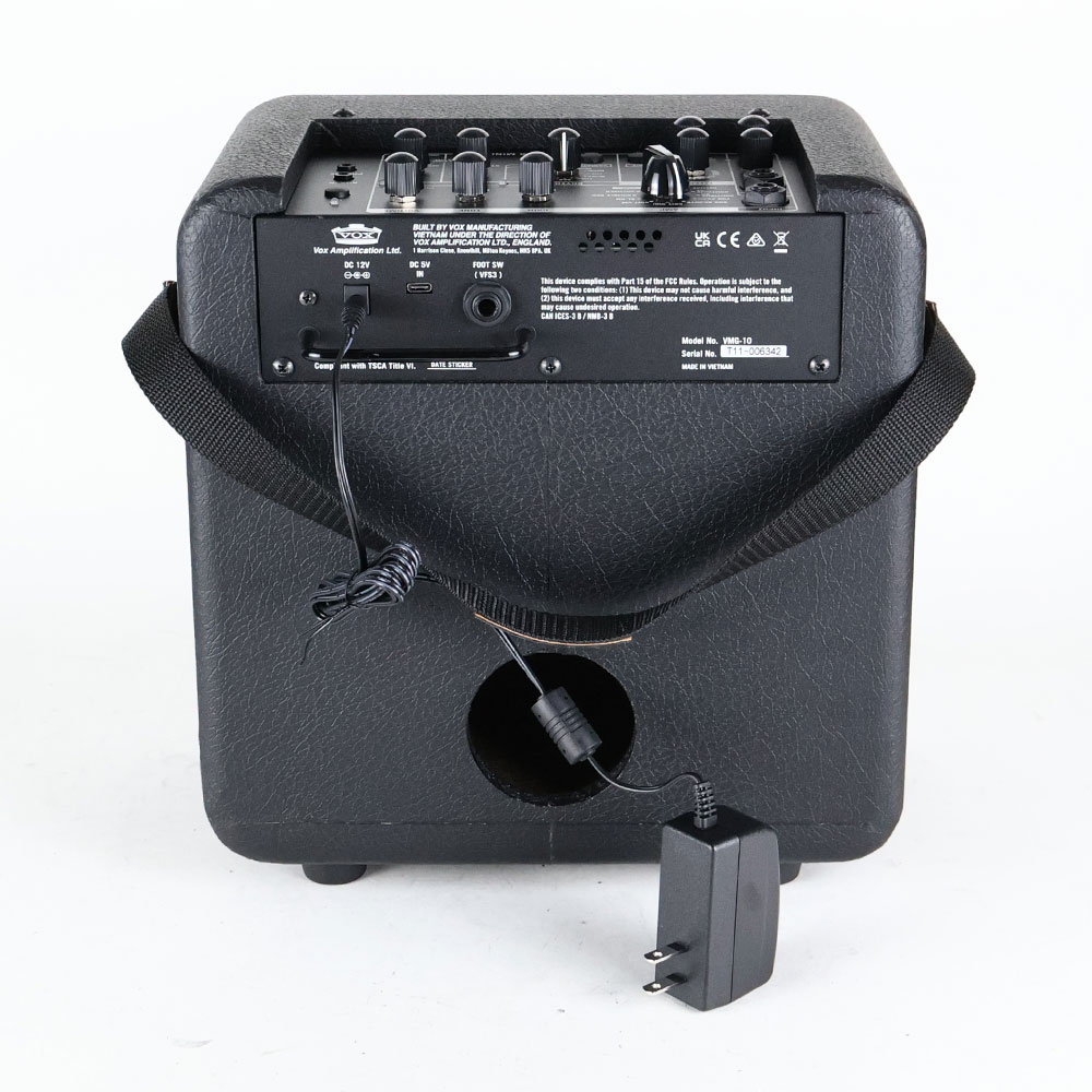 【中古】 VOX VMG-10 MINI GO 10 小型ギターアンプ コンボ 背面