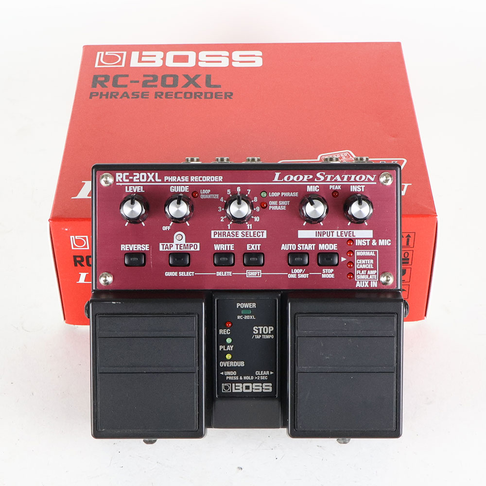 【中古】ルーパー エフェクター BOSS RC-20XL Loop STATION ギター、ボーカル フレーズレコーダー