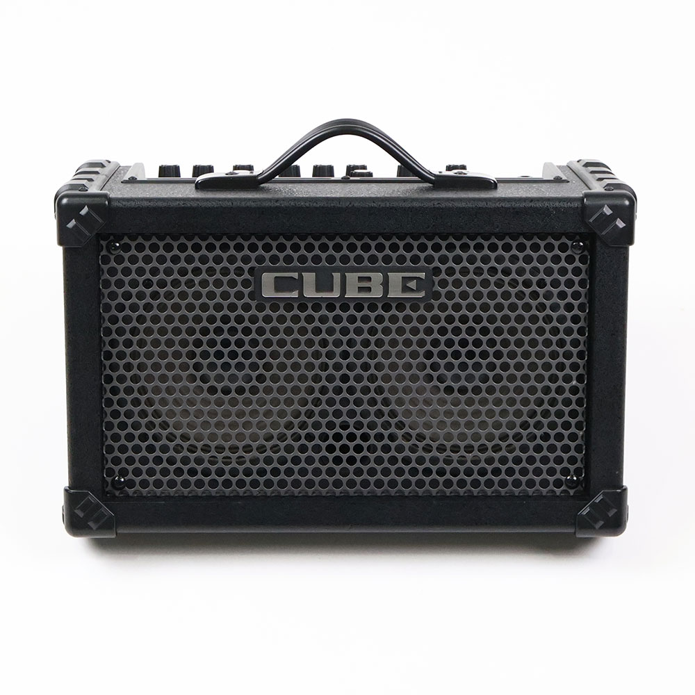 【中古】 ギターアンプ ローランド ROLAND CUBE Street BK 乾電池駆動パフォーマンス用ステレオアンプ ギターアンプ 正面