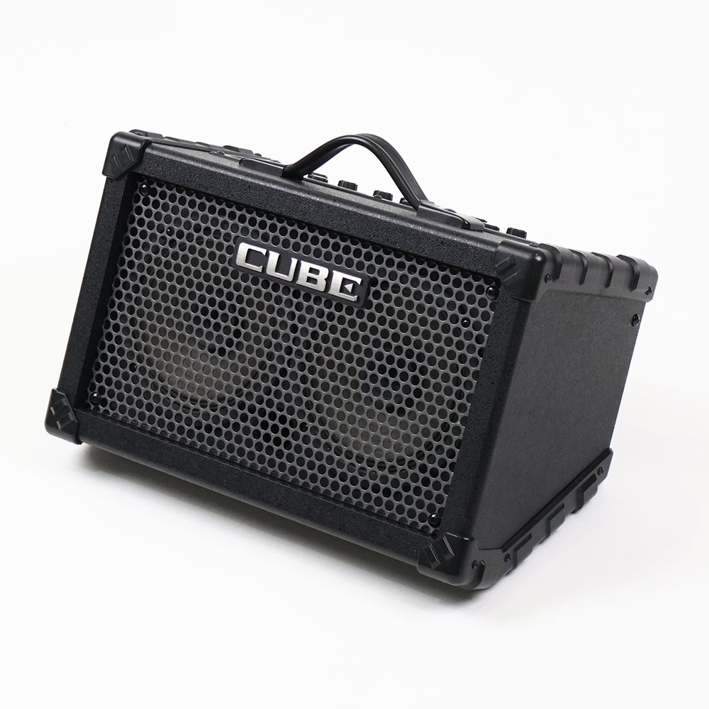 【中古】 ギターアンプ ローランド ROLAND CUBE Street BK 乾電池駆動パフォーマンス用ステレオアンプ ギターアンプ 全体