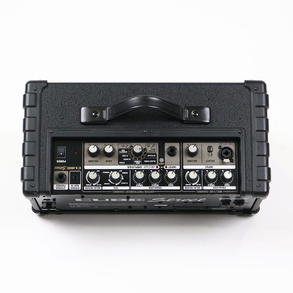 【中古】 ギターアンプ ローランド ROLAND CUBE Street BK 乾電池駆動パフォーマンス用ステレオアンプ ギターアンプ コントロールパネル