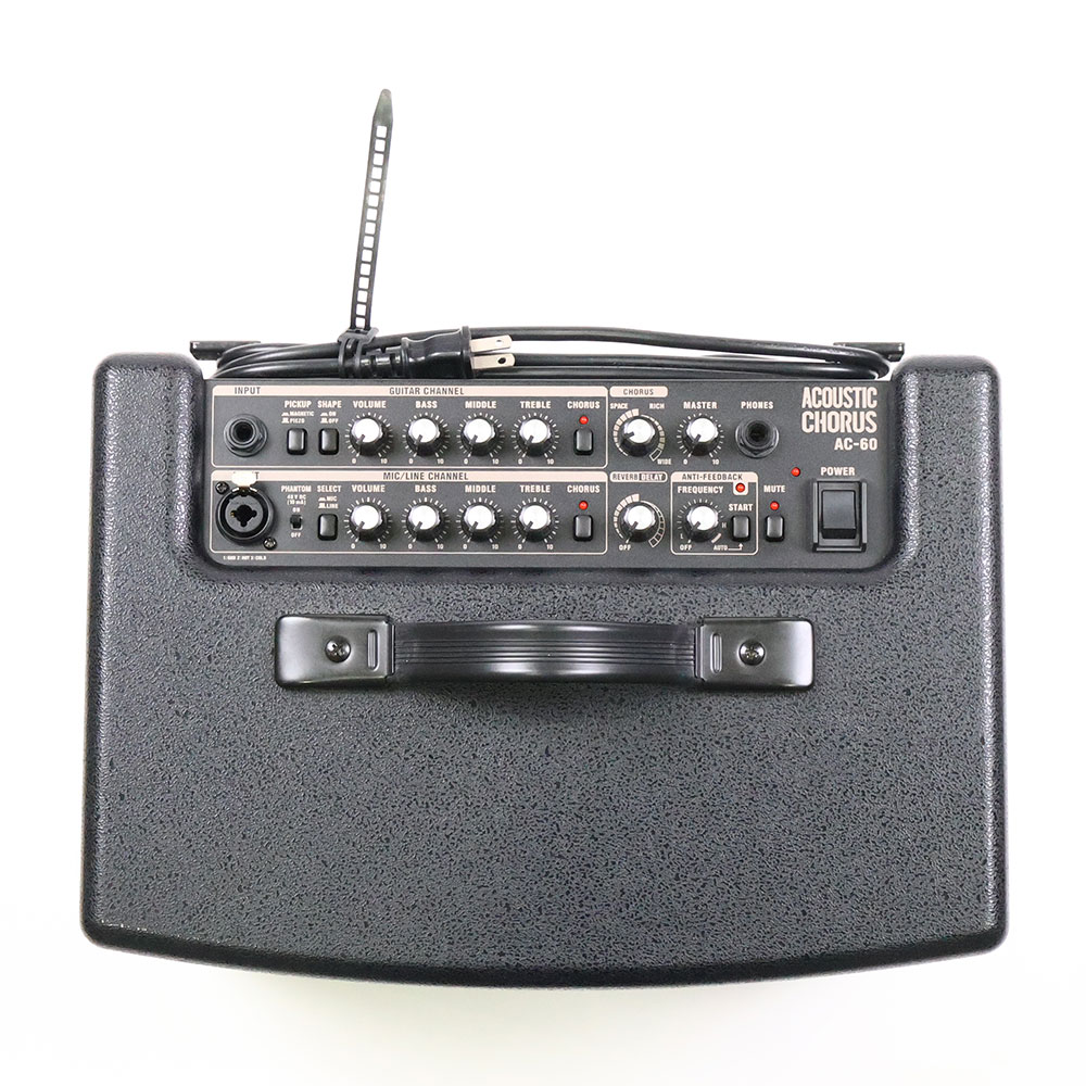 【中古】 アコギアンプ ローランド ROLAND AC-60 アコースティックギター用アンプ アコギアンプ コントロールパネル