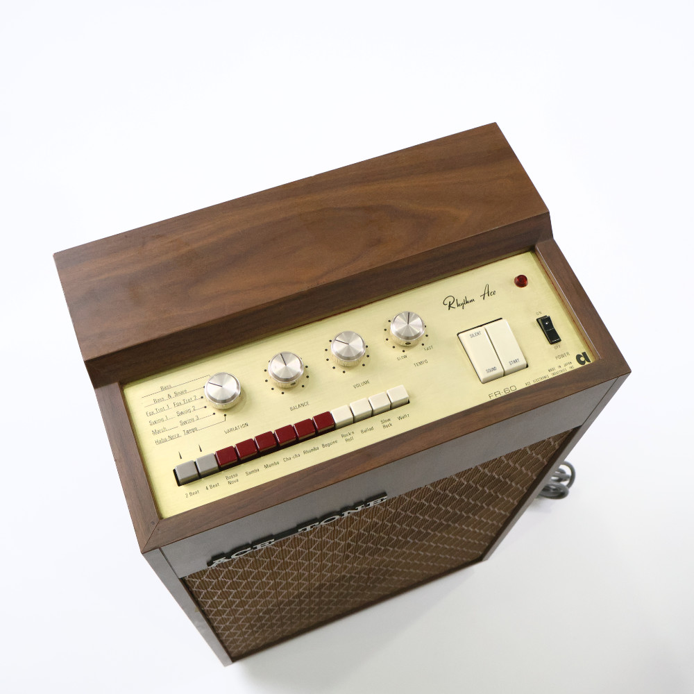 【中古】 リズムマシン ACE TONE FR-60 ビンテージリズムマシン スピーカー内蔵 詳細画像