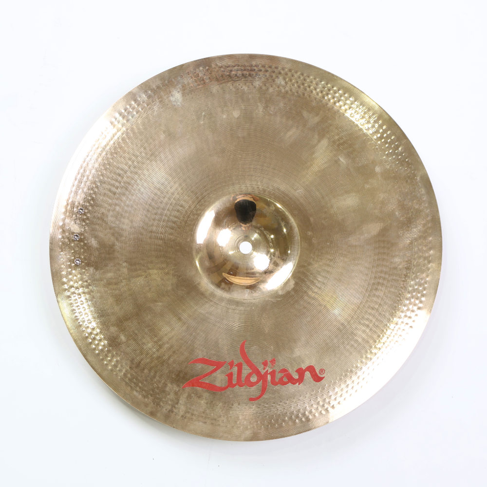 【中古】 クラッシュシンバル ジルジャン ZILDJIAN FX AZUKA LATIN MULTI-CRASH HAND & STICK 15インチ リベット装着あり 詳細画像