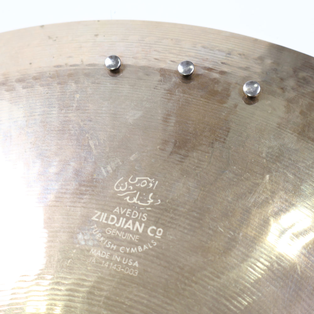 【中古】 クラッシュシンバル ジルジャン ZILDJIAN FX AZUKA LATIN MULTI-CRASH HAND & STICK 15インチ リベット装着あり 詳細画像