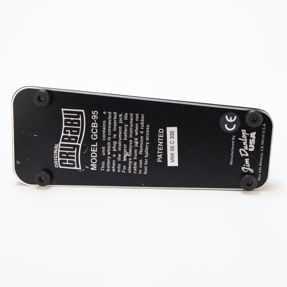 【中古】 ワウ エフェクター JIM DUNLOP Cry Baby GCB-95 ワウペダル 底面