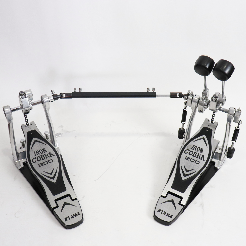 【中古】 ドラムツインペダル タマ TAMA HP200PTW Iron Cobra 200 Twin Pedal Power Glide アイアンコブラ
