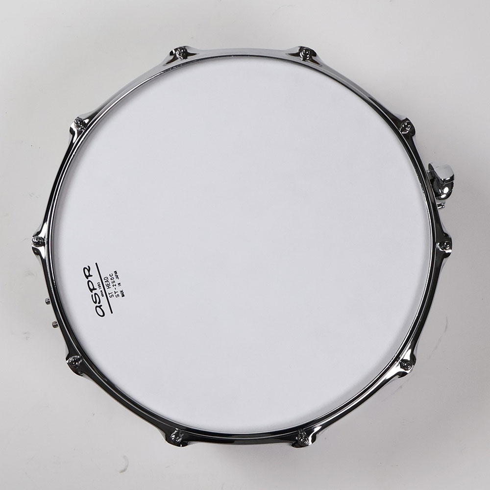 【中古】 スネアドラム サカエ SAKAE OSAKA HERITAGE SD1455MA/M-PW Maple Snare Mighty Halo Pearl White 打面