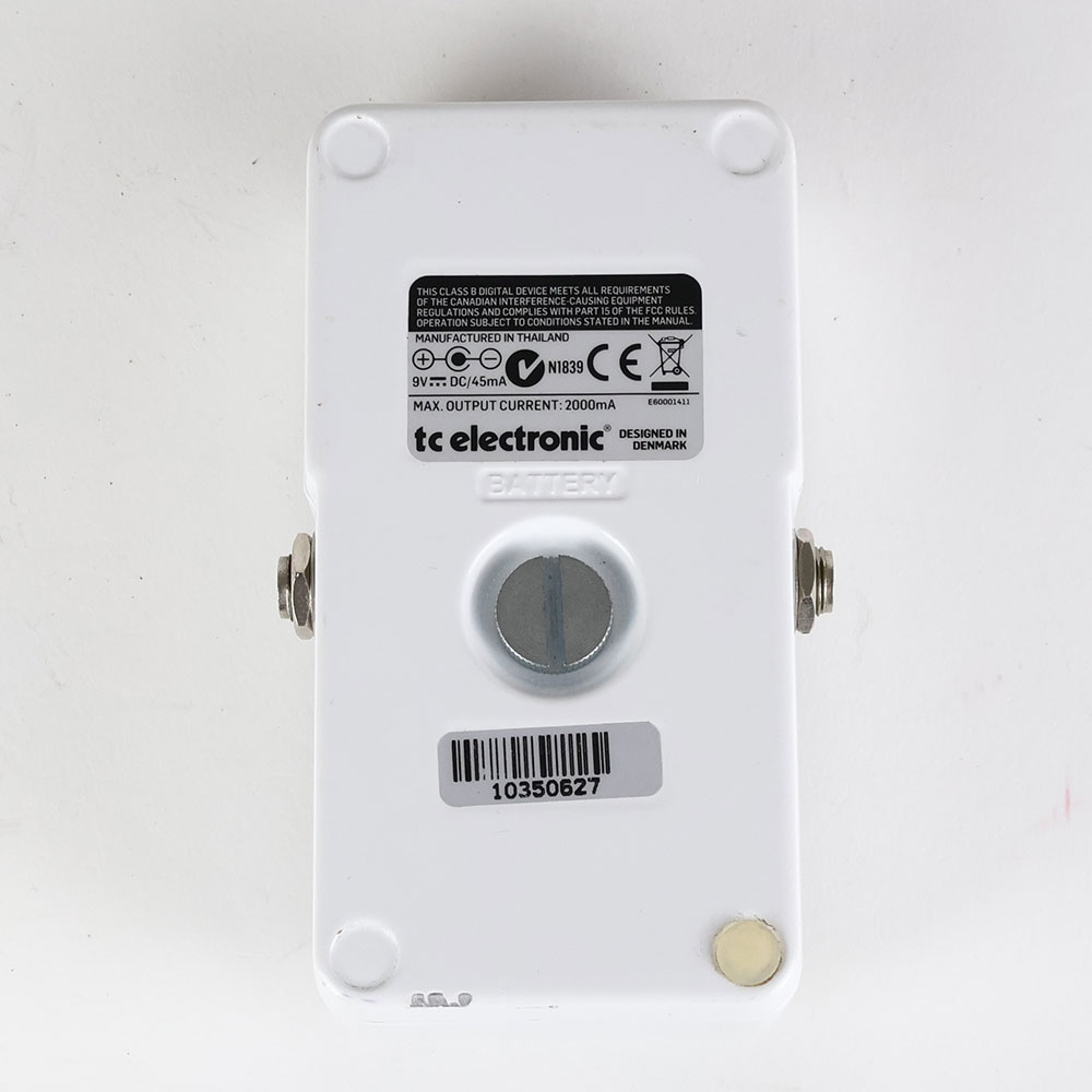 【中古】 チューナー tc electronic PolyTune 1 ポリフォニックチューナー ポリチューン ペダルチューナー 裏面