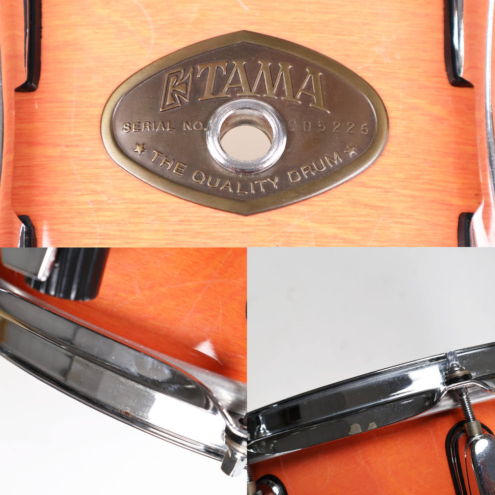 【中古】 スネアドラム タマ TAMA ウッドシェル スネアドラム 14x6.5 1990s シリアル