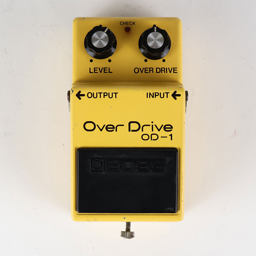 【中古】 オーバードライブ エフェクター BOSS OD-1 Over Drive Silver Screw 銀ネジ μPC4741C 1979年製 ギターエフェクター