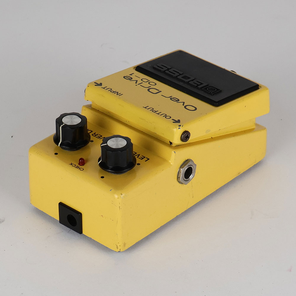 【中古】 オーバードライブ エフェクター BOSS OD-1 Over Drive Silver Screw 銀ネジ μPC4741C 1979年製 ギターエフェクター 全体