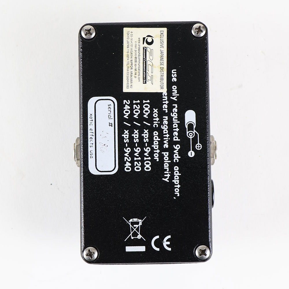 【中古】 ベース用オーバードライブ ブースター Xotic Bass RC Booster ベースRCブースター 裏面