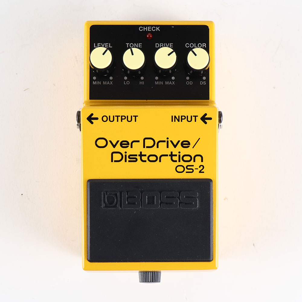 【中古】オーバードライブ ディストーション エフェクター BOSS OS-2 OverDrive Distortion ギターエフェクター 正面