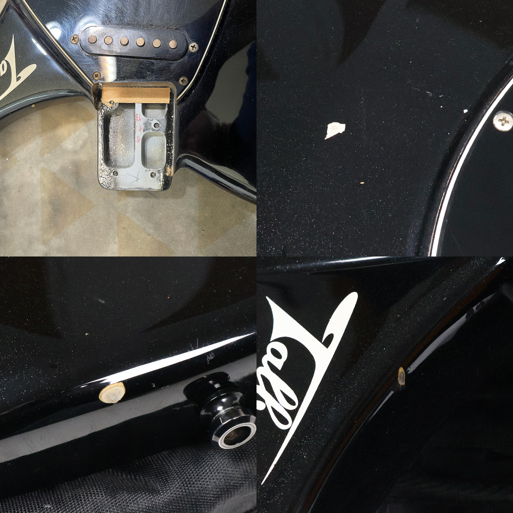 【中古】 TOKAI トーカイ A-123MB 3S Talbo BLAZING FIRE Metallic Black 1990s エレキギター 傷