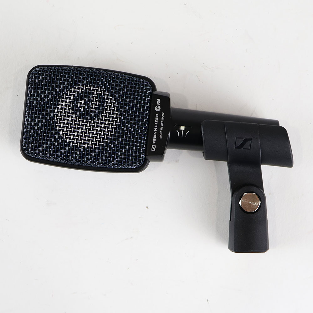 【中古】 マイク ゼンハイザー SENNHEISER e906 ギターアンプに最適 ダイナミック インストルメントマイクロホン 全体