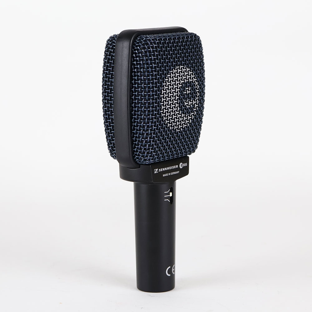 【中古】 マイク ゼンハイザー SENNHEISER e906 ギターアンプに最適 ダイナミック インストルメントマイクロホン 全体