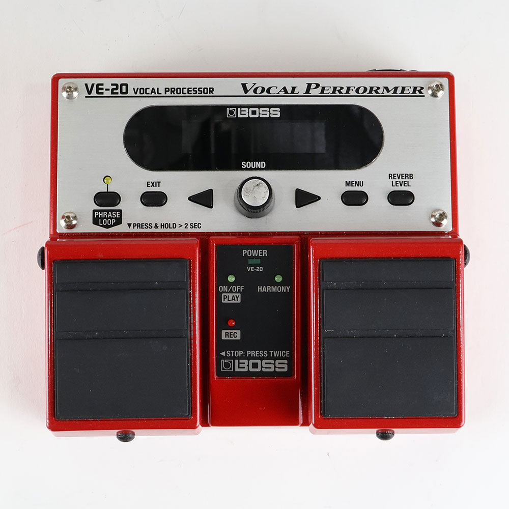 【中古】 ボーカルエフェクター BOSS VE-20 Vocal Performer ボーカルパフォーマー ピッチコレクト 正面