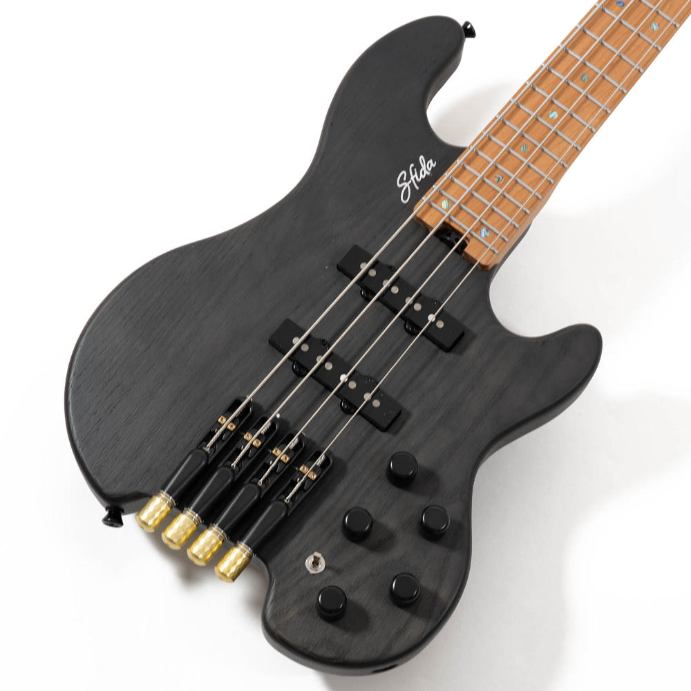 Sfida スフィーダ SHB-800ASH BK エレキベース ヘッドレスベース ボディ画像
