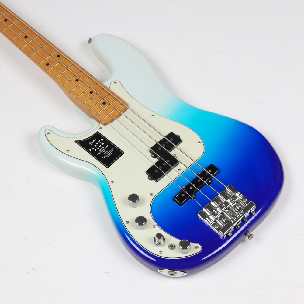 【中古】 エレキベース 左利き用 Fender Player Plus Active Precision Bass Left-Handed Maple Fingerboard Belair Blue 2022年製 Lefty フェンダー アクティブ プレシジョンベース ボディトップ