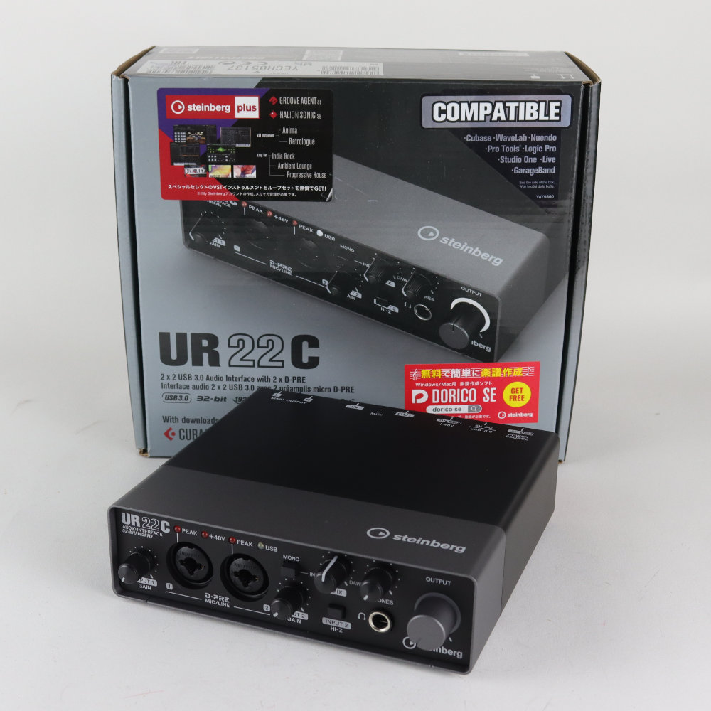 【中古】 オーディオインターフェイス Steinberg UR22C スタインバーグ USBオーディオインターフェース