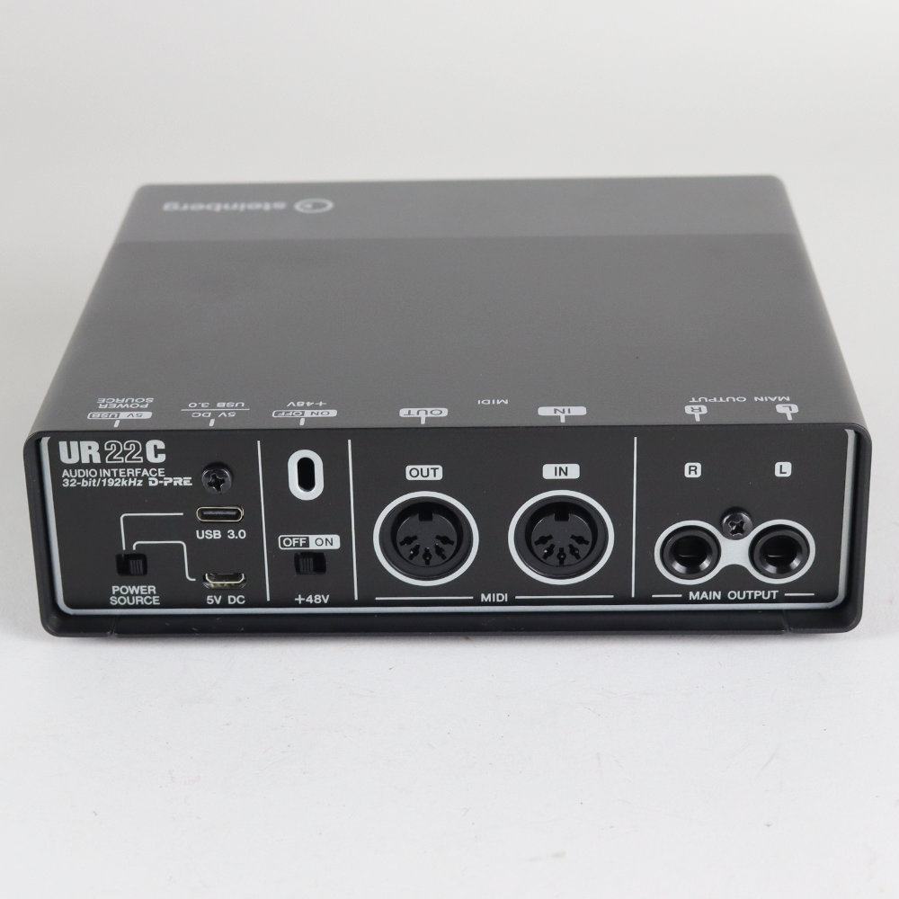 【中古】 オーディオインターフェイス Steinberg UR22C スタインバーグ USBオーディオインターフェース 側面