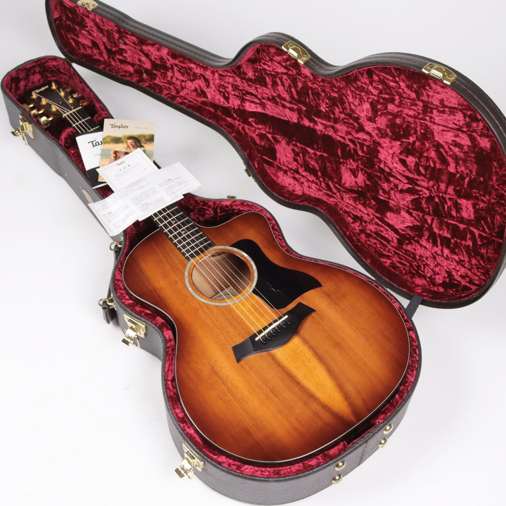 【中古】 アコースティックギター Taylor 224ce-K DLX 2019年製 オールハワイアンコア材使用 ES-2ピックアップシステム搭載 ケース