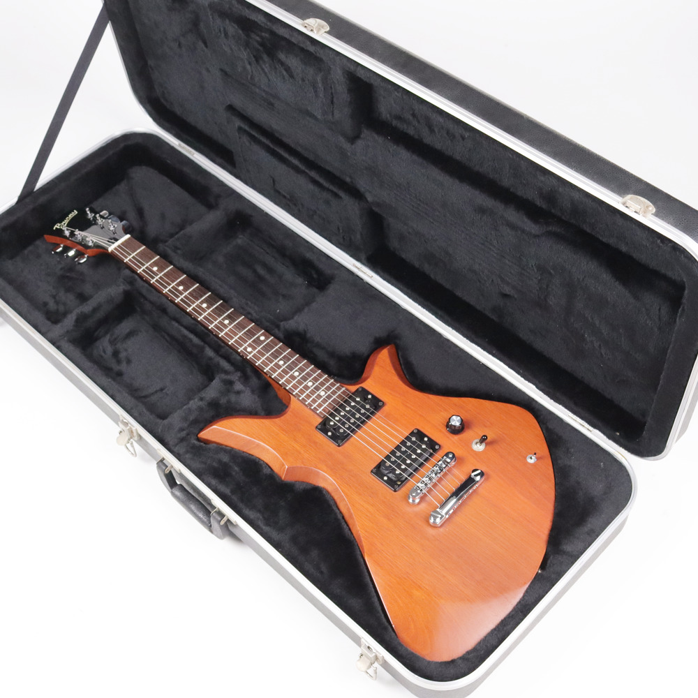 【中古】 エレキギター Burny by Fernandes HR-85 Natural Rebirth HIDE Signature Model バーニー フェルナンデス くじら ケース