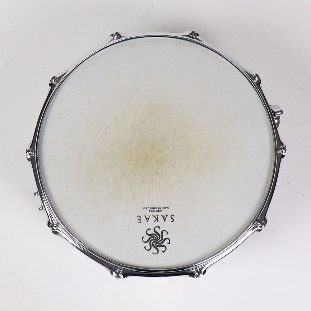 【中古】 スネアドラム サカエ SAKAE SD1465BV Bubinga Shell 14x6.5 ブビンガシェル 打面