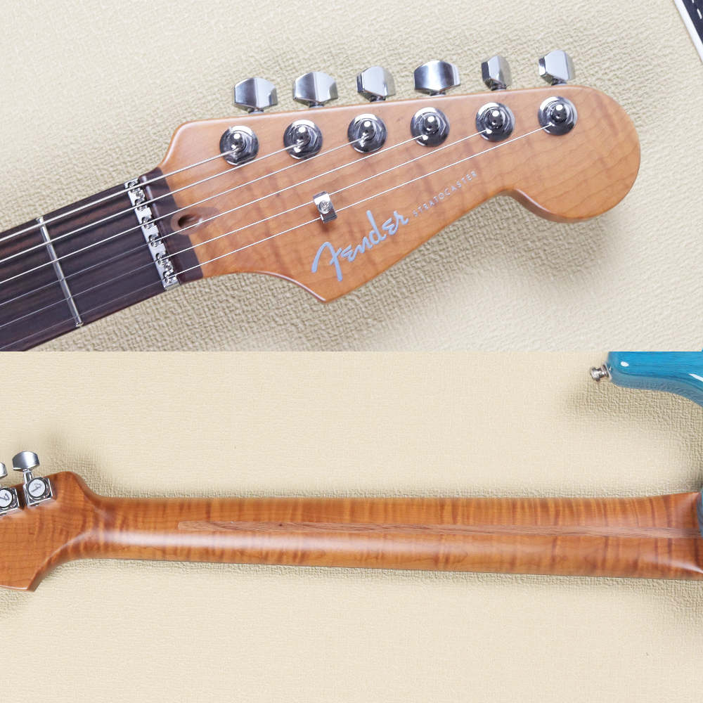 【中古】 エレキギター Fender Custom Shop MBS Custom Quilted Maple Stratocaster Caribbeane Blue Burst by Austin Macnutt 2025年製 ヘッド裏画像