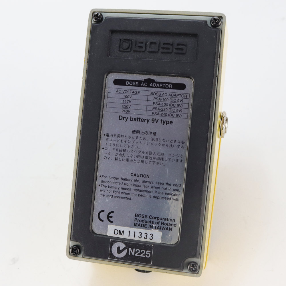 【中古】 オーバードライブ エフェクター BOSS OD-2R TURBO Over Drive ギターエフェクター ターボ オーバードライブ 本体画像 裏