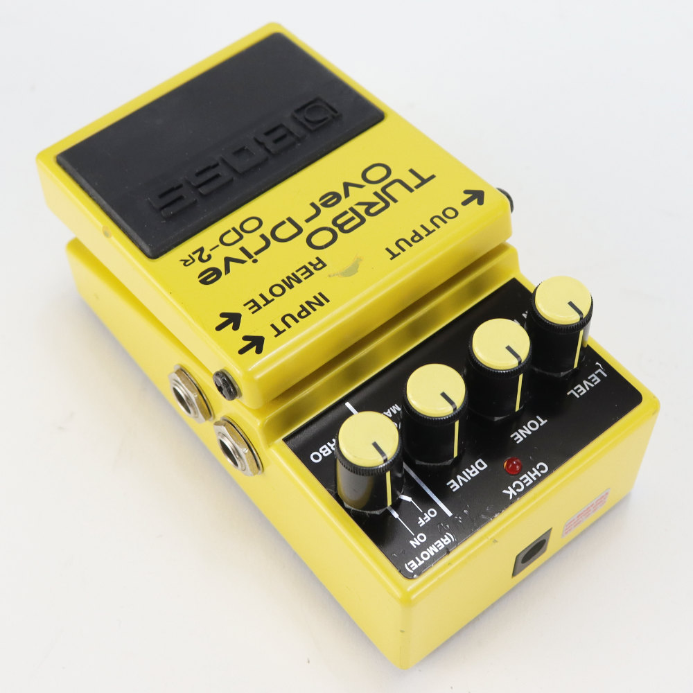 【中古】 オーバードライブ エフェクター BOSS OD-2R TURBO Over Drive ギターエフェクター ターボ オーバードライブ 本体画像 斜め 